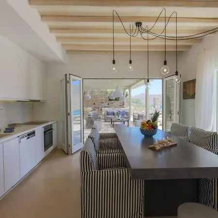 Elite Mykonos Roxane Private Pool 6 Bedrooms Beachfront Ftelia * Mykonos Town