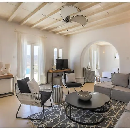 Elite Mykonos Roxane Private Pool 6 Bedrooms Beachfront Ftelia *