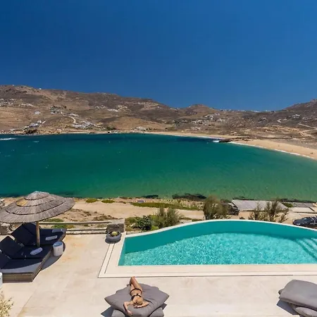 Elite Mykonos Roxane Private Pool 6 Bedrooms Beachfront Ftelia