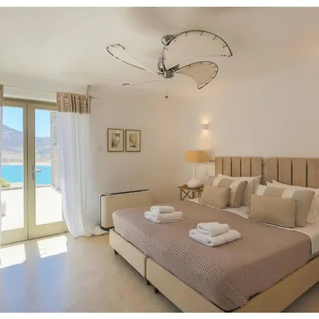Elite Mykonos Roxane Private Pool 6 Bedrooms Beachfront Ftelia Villa *
