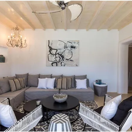Villa Elite Mykonos Roxane Private Pool 6 Bedrooms Beachfront Ftelia Mykonos Town
