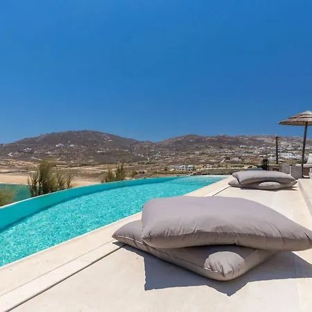 Elite Mykonos Roxane Private Pool 6 Bedrooms Beachfront Ftelia * Mykonos Town