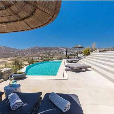 Elite Mykonos Roxane Private Pool 6 Bedrooms Beachfront Ftelia *
