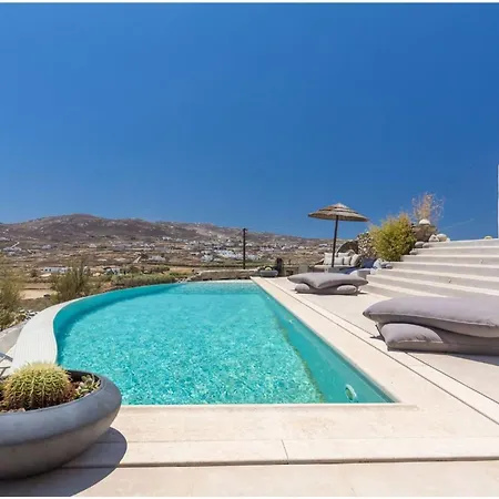 Elite Mykonos Roxane Private Pool 6 Bedrooms Beachfront Ftelia Villa *
